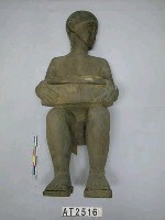 藏品(人形靠背木椅)的圖片